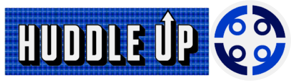 A blue and white banner with the word " sole up ".